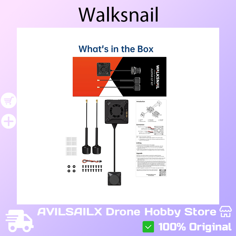 Walksnail Avatar Gt Kit 2W Vtx - Kit FPV Walksnail Avatar GT, VTX