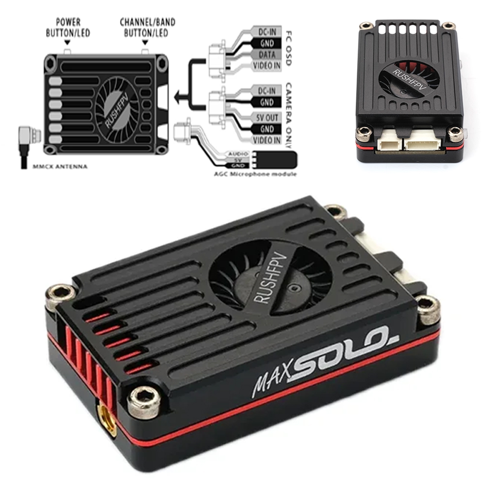 Transmisor de Video RUSHFPV MA - Rushfpv Rush Max Solo 5.8G 2.5W Vtx reseña y precio